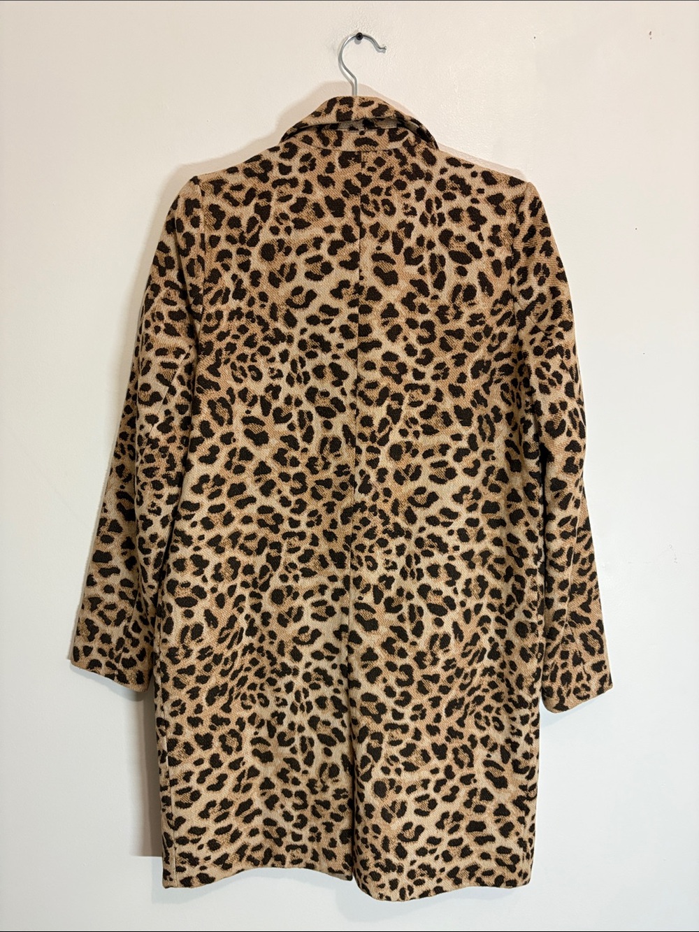 BNWOT Noisy May Leopard Print Women's Coat - Tan & Black size S - Picture 3 of 5